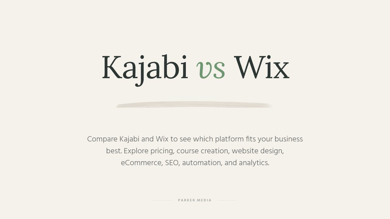 kajabi vs wix