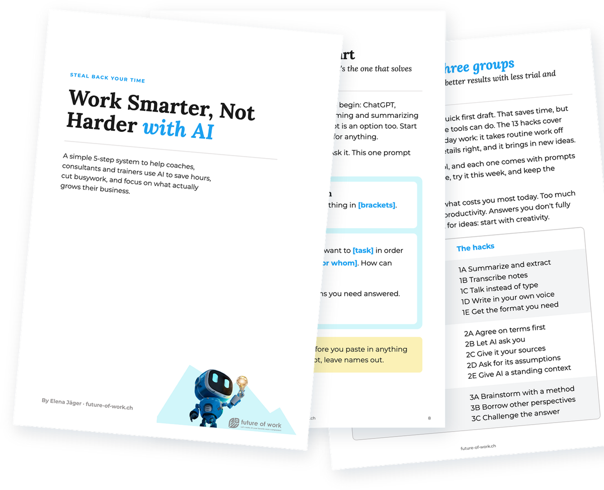 Work Smarter, Not Harder with AI guide