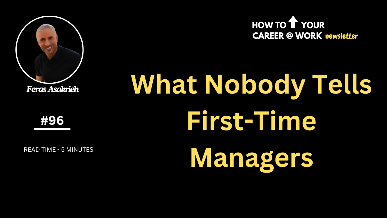 What Nobody Tells First-Time Managers
