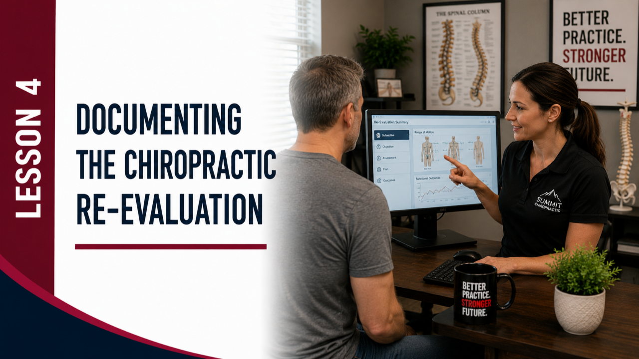 Lesson 4: Documenting the Chiropractic Re-Evaluation