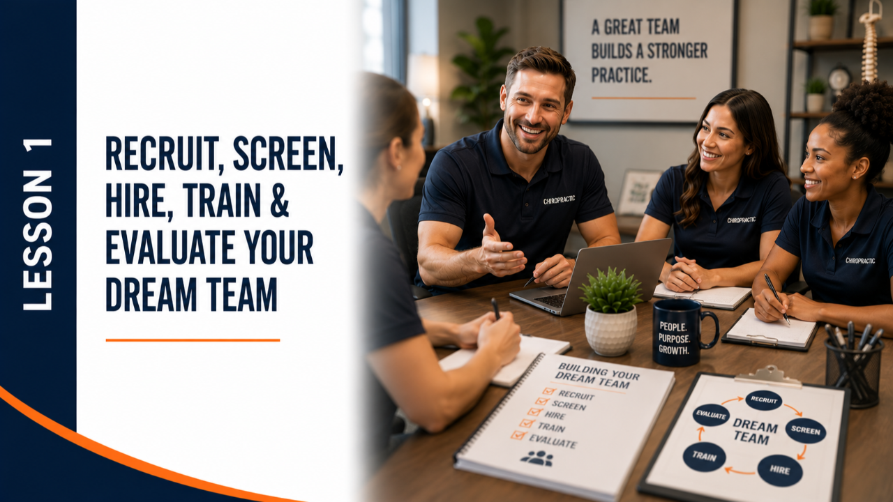 Recruit, Screen, Hire, Train and Evaluate Your Dream Team