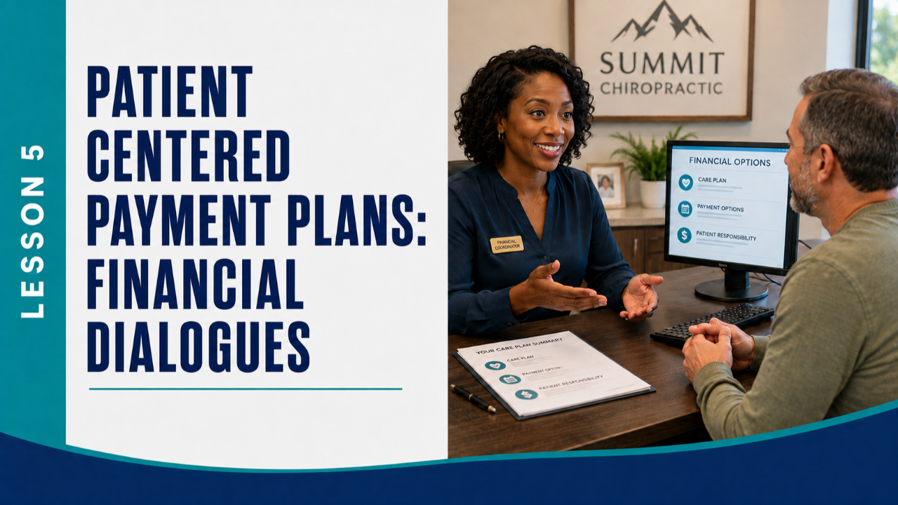 Lesson 5: Patient Centered Payment Plans: Financial Dialogues