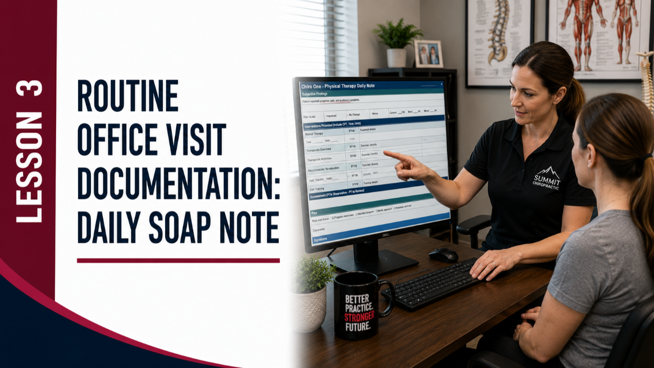 Lesson 3: Routine Office Visit Documentation: Daily SOAP Note