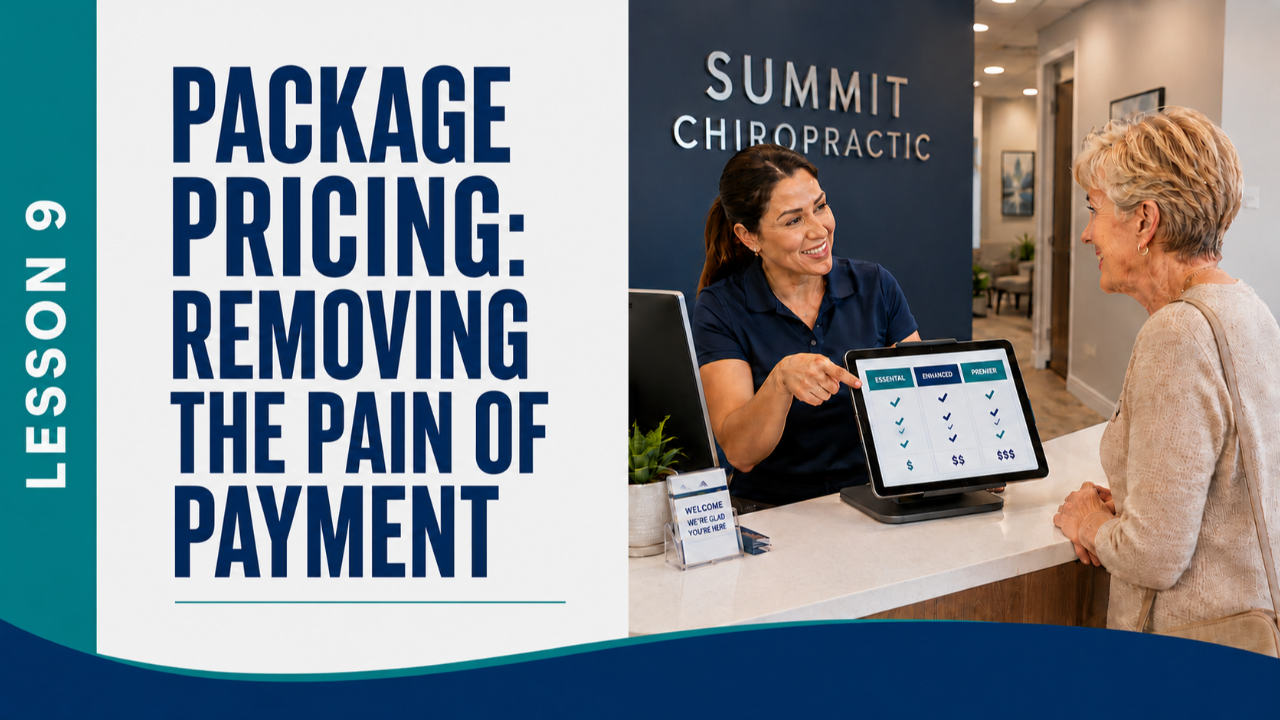 Lesson 9: Package Pricing: Removing the Pain of Payment