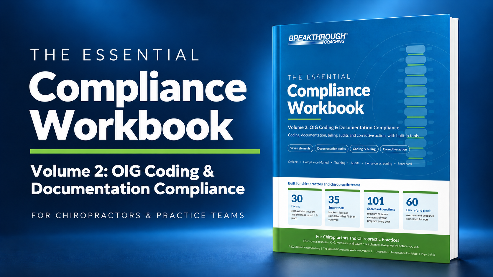 The Essential Compliance Workbook – Volume 2 OIG Coding & Documentation Compliance cover