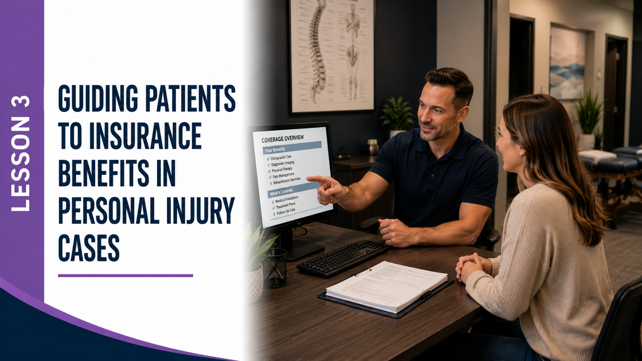 Lesson 3: Guiding Patients to Insurance Benefits in Personal Injury Cases