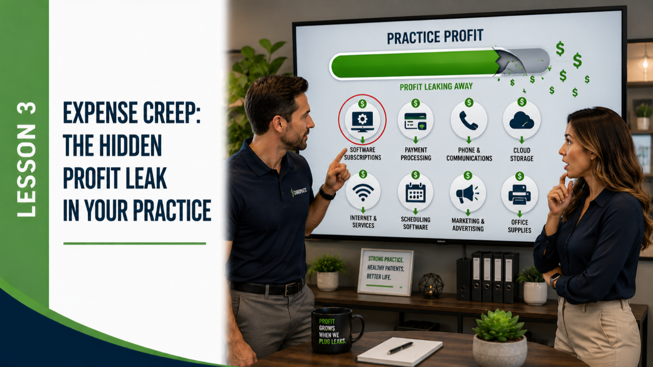 Lesson 3: Expense Creep: The Hidden Profit Leak in Your Practice