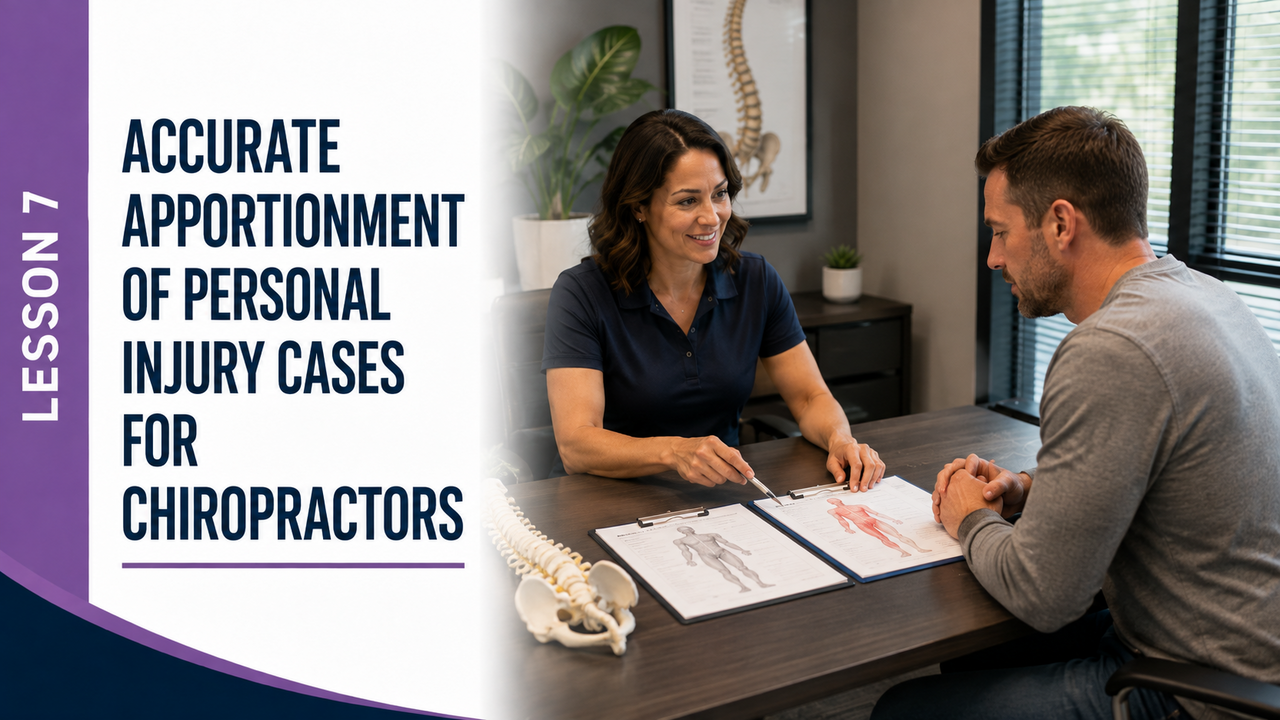Lesson 7: Accurate Apportionment of Personal Injury Cases for Chiropractors