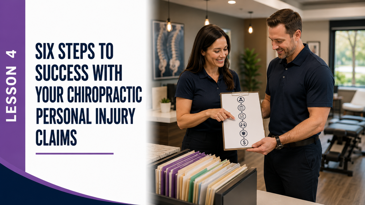Lesson 4: Six Steps to Success with Your Chiropractic Personal Injury Claims