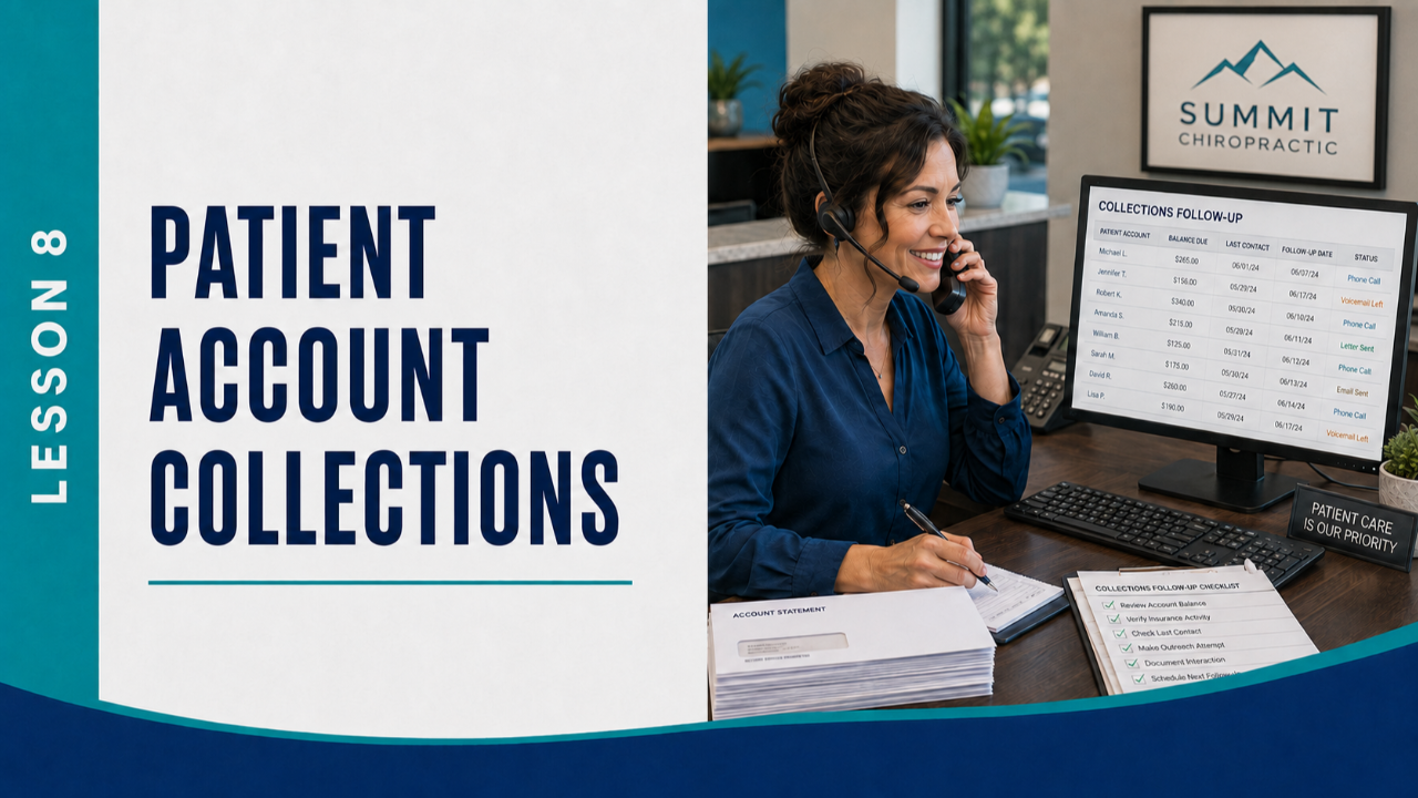 Lesson 8: Patient Account Collections