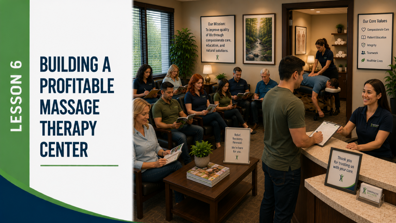 Lesson 6: Building a Profitable Massage Therapy Center