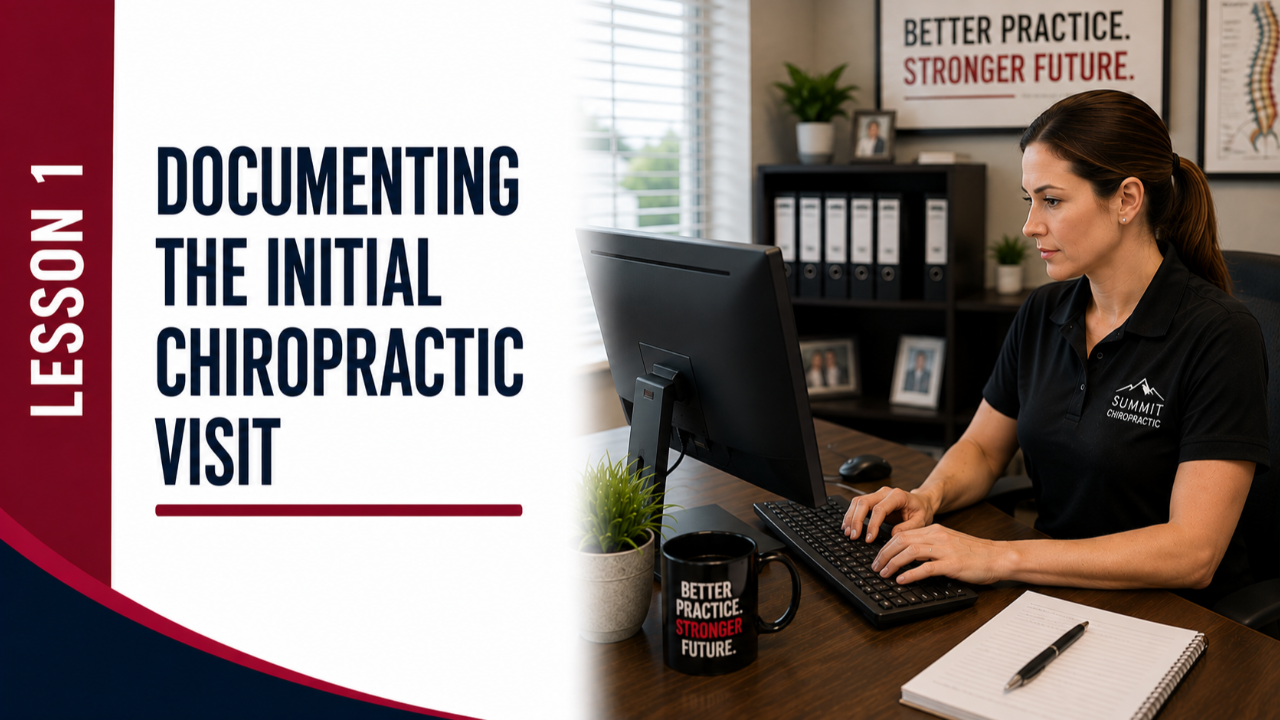Lesson 1: Documenting the Initial Chiropractic Visit