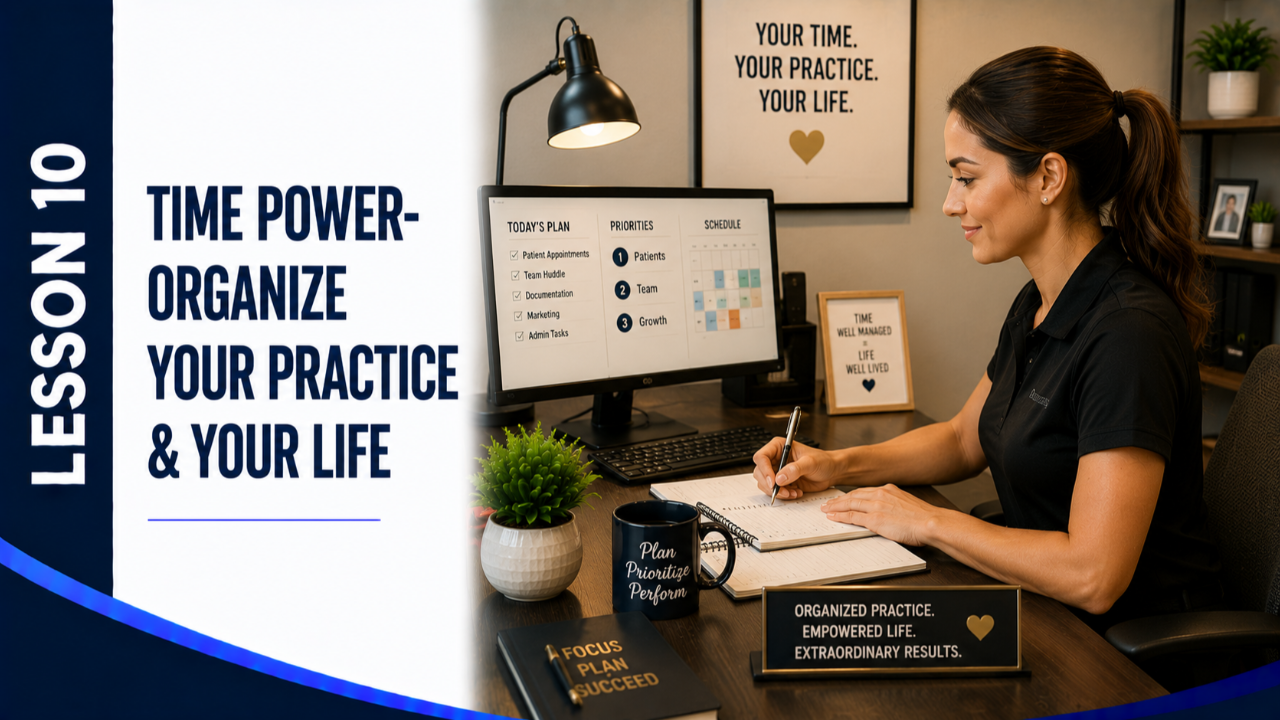 Lesson 10: Time Power—Organize Your Practice & Your Life