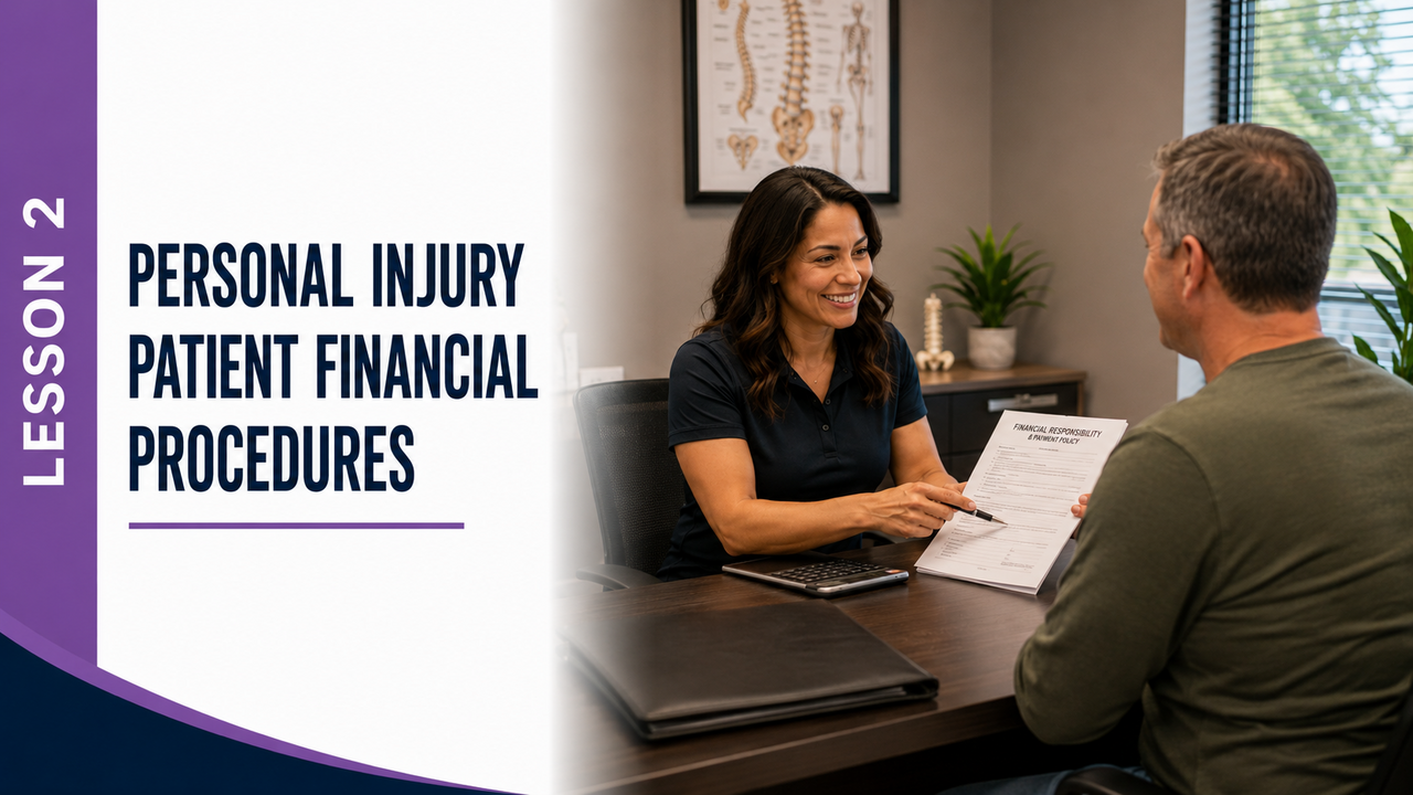 Lesson 2: Personal Injury Patient Financial Procedures