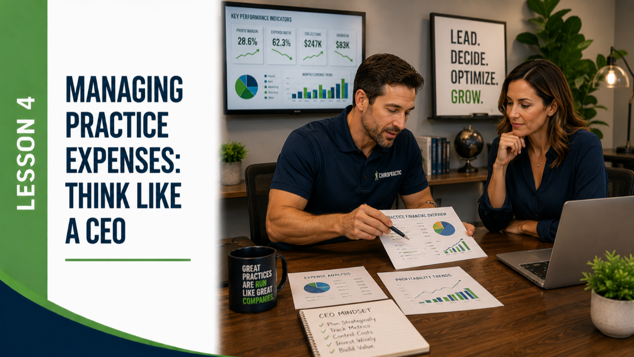 Lesson 4: Managing Practice Expenses: Think Like a CEO
