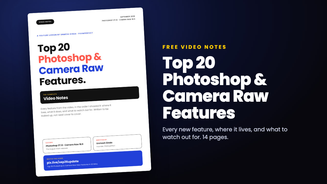 Top 20 Photoshop and Camera Raw Features Notes by PiXimperfect