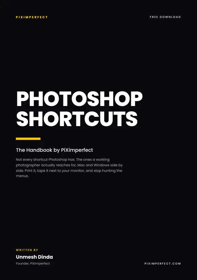 Photoshop Shortcuts, The Handbook by PiXimperfect