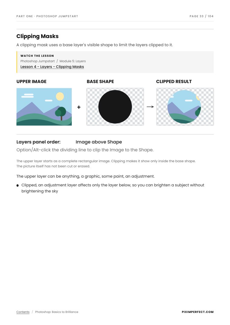 Page 33: clipping masks