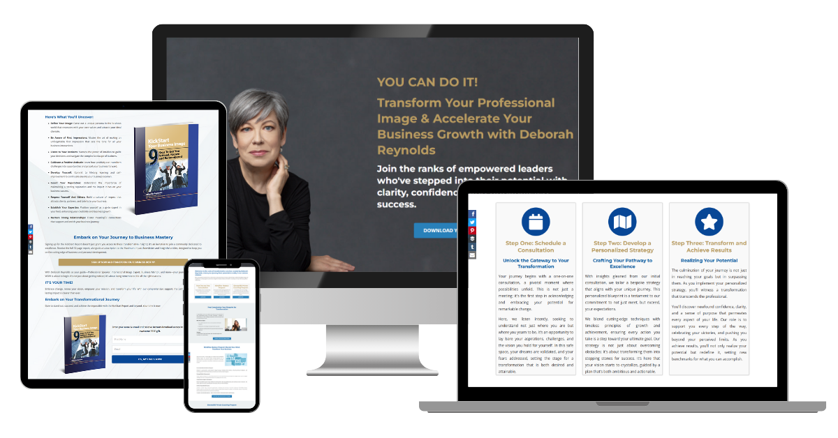 Project Showcase: Website Migration from Wordpress to Kajabi for Deborah Reynolds