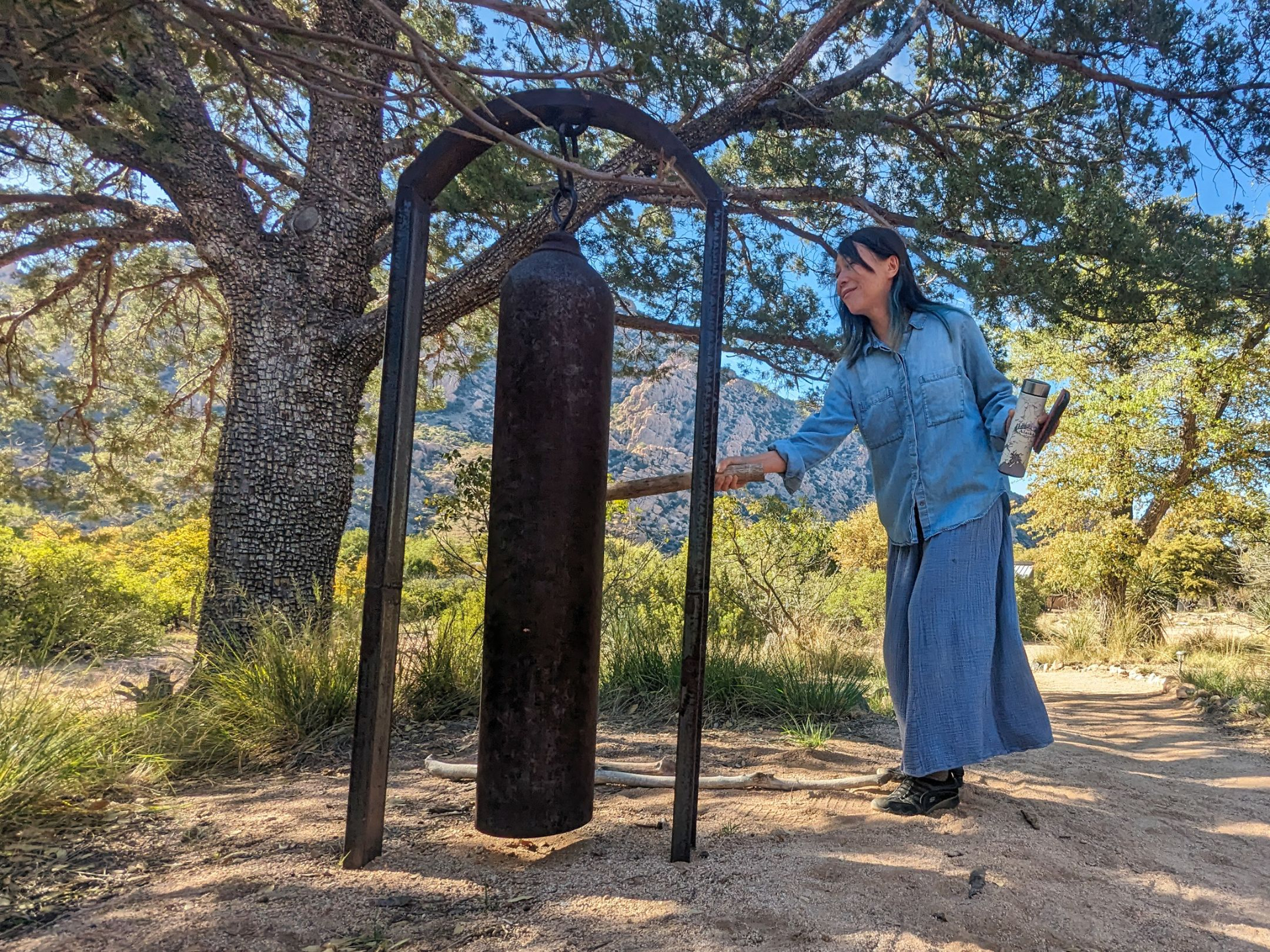 Yen, our retreat program manager, rings the bell, calling all retreatants to the Zendo.