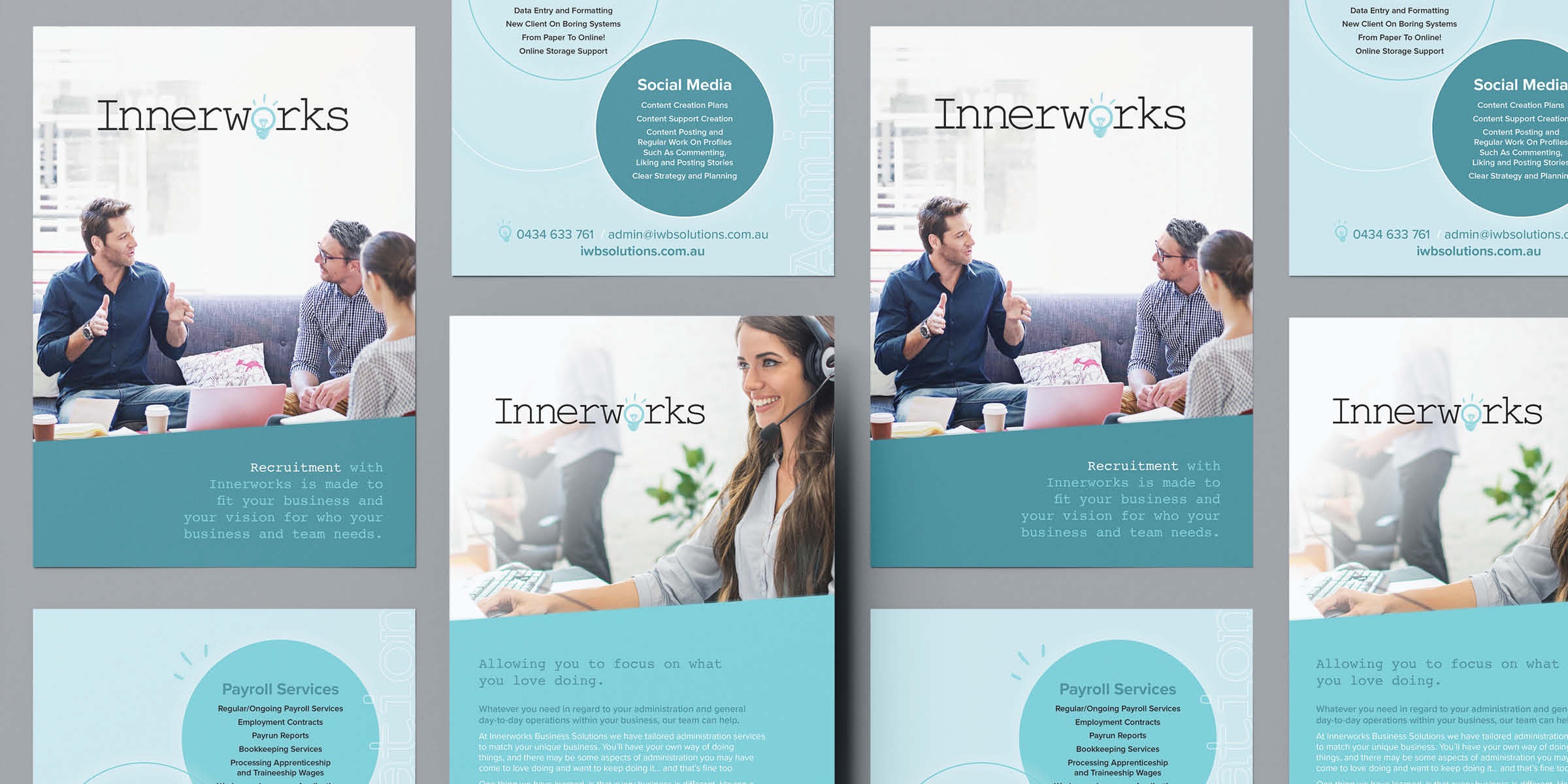Innerworks Recruitment A5 Flyer Design and Printing