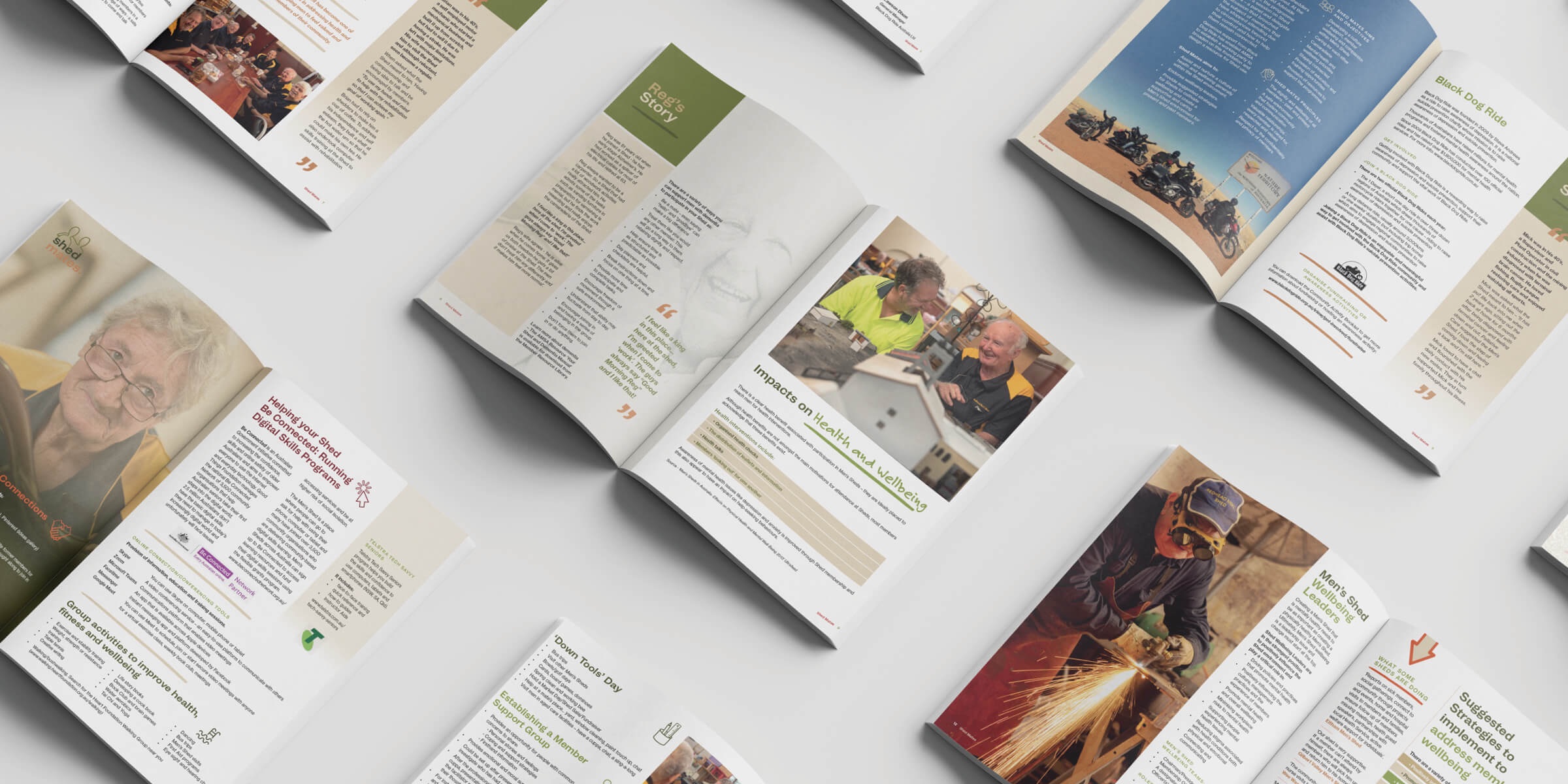 Australian Men's Shed Association Booklet Design