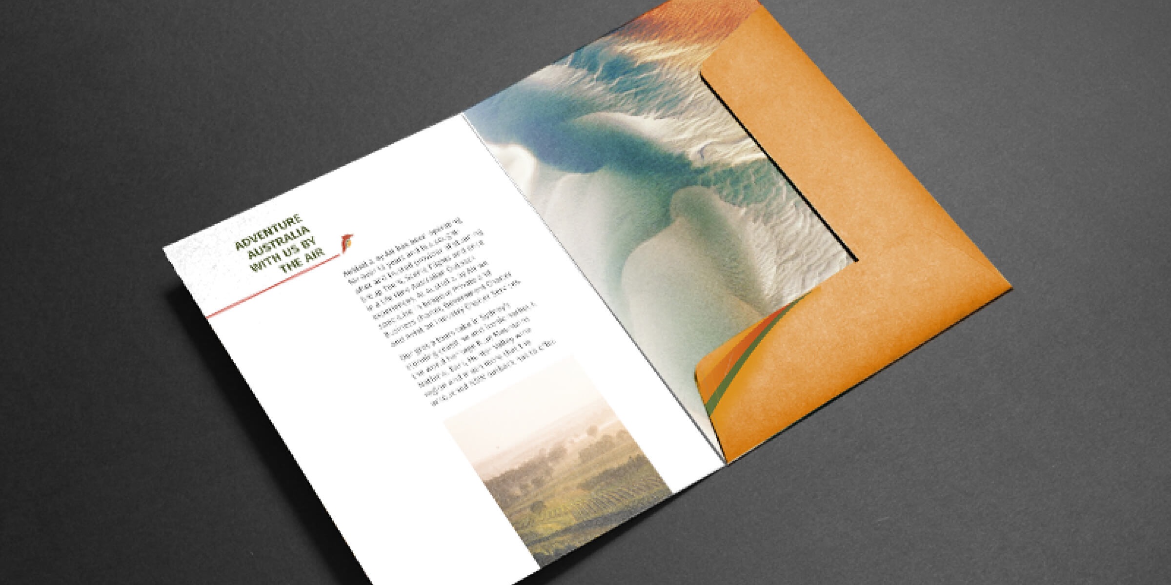 Australia by Air Presentation Folder Design and Printing