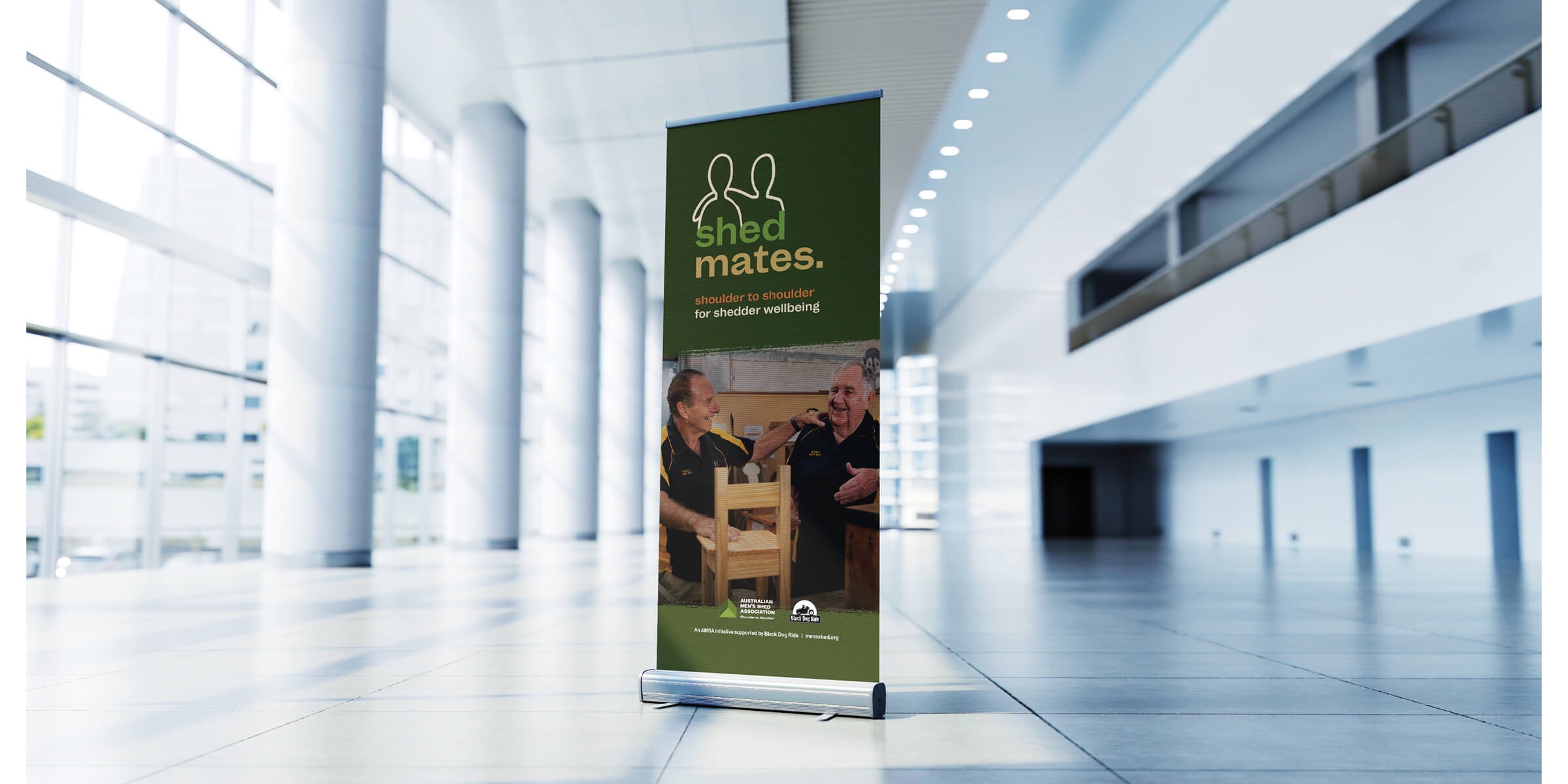 Australian Men's Shed Association Pull Up Banner Design