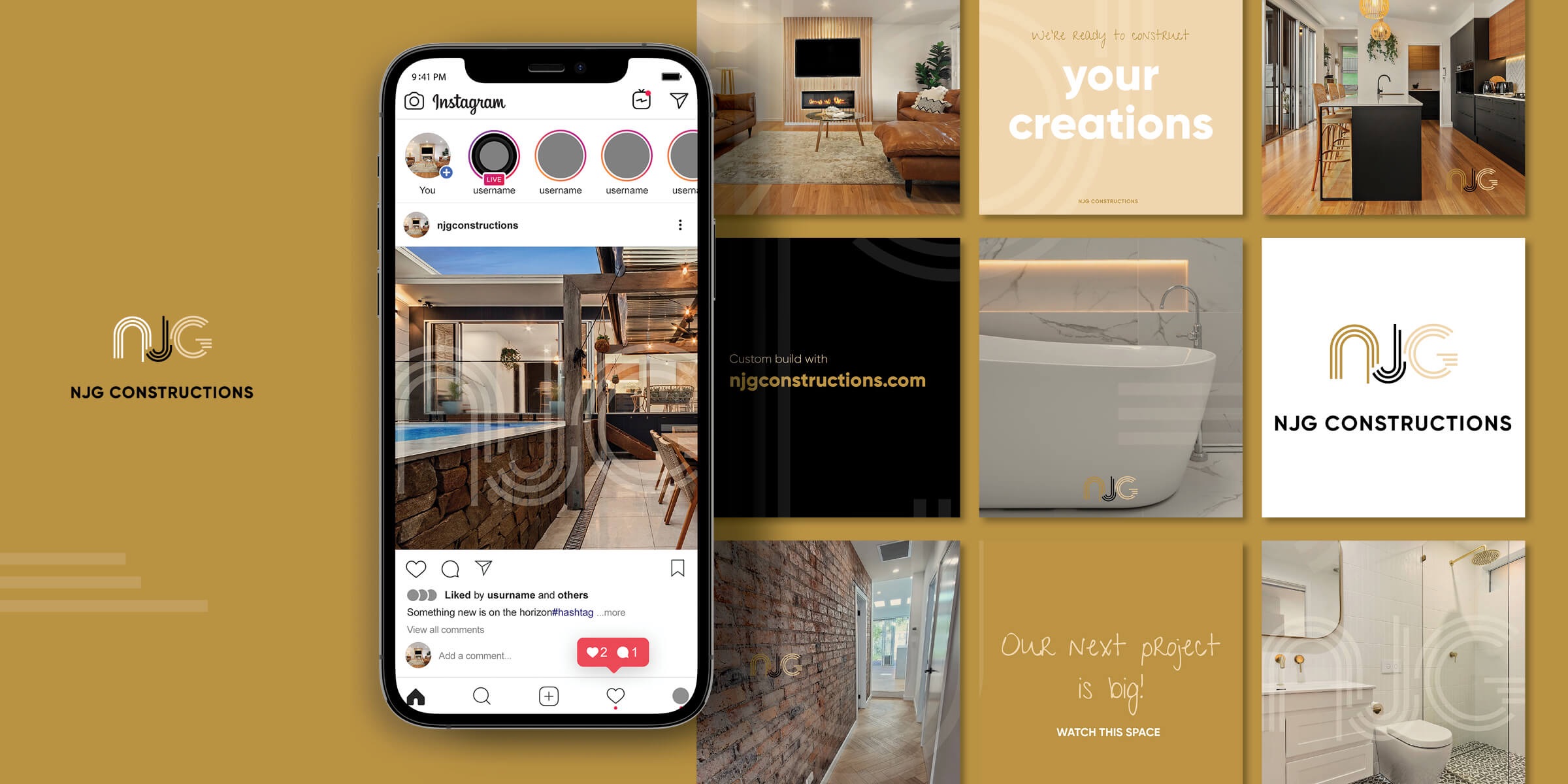 NJG Constructions Social Media Management