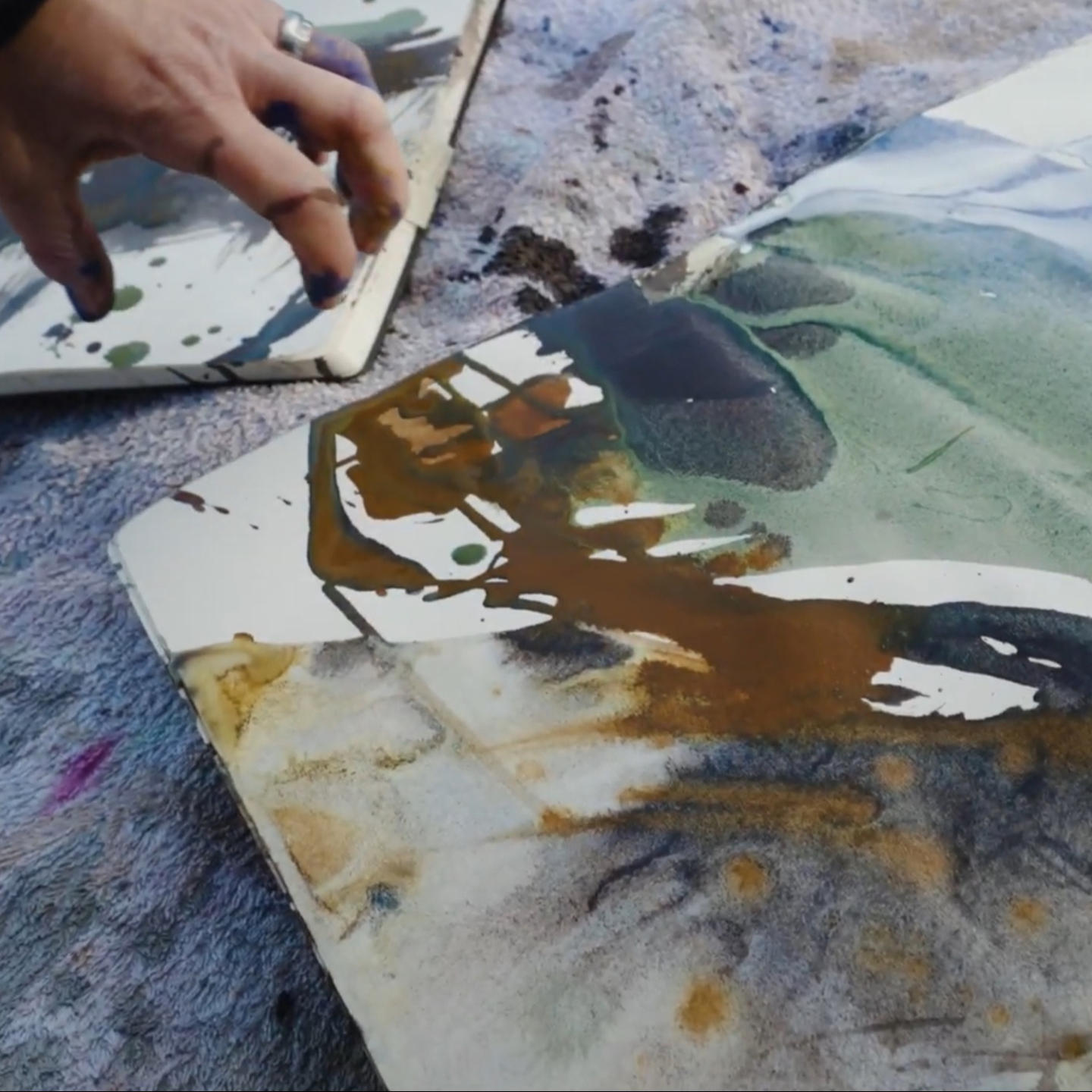 Expressive plein air landscape painting shared in Sam Boughton's community