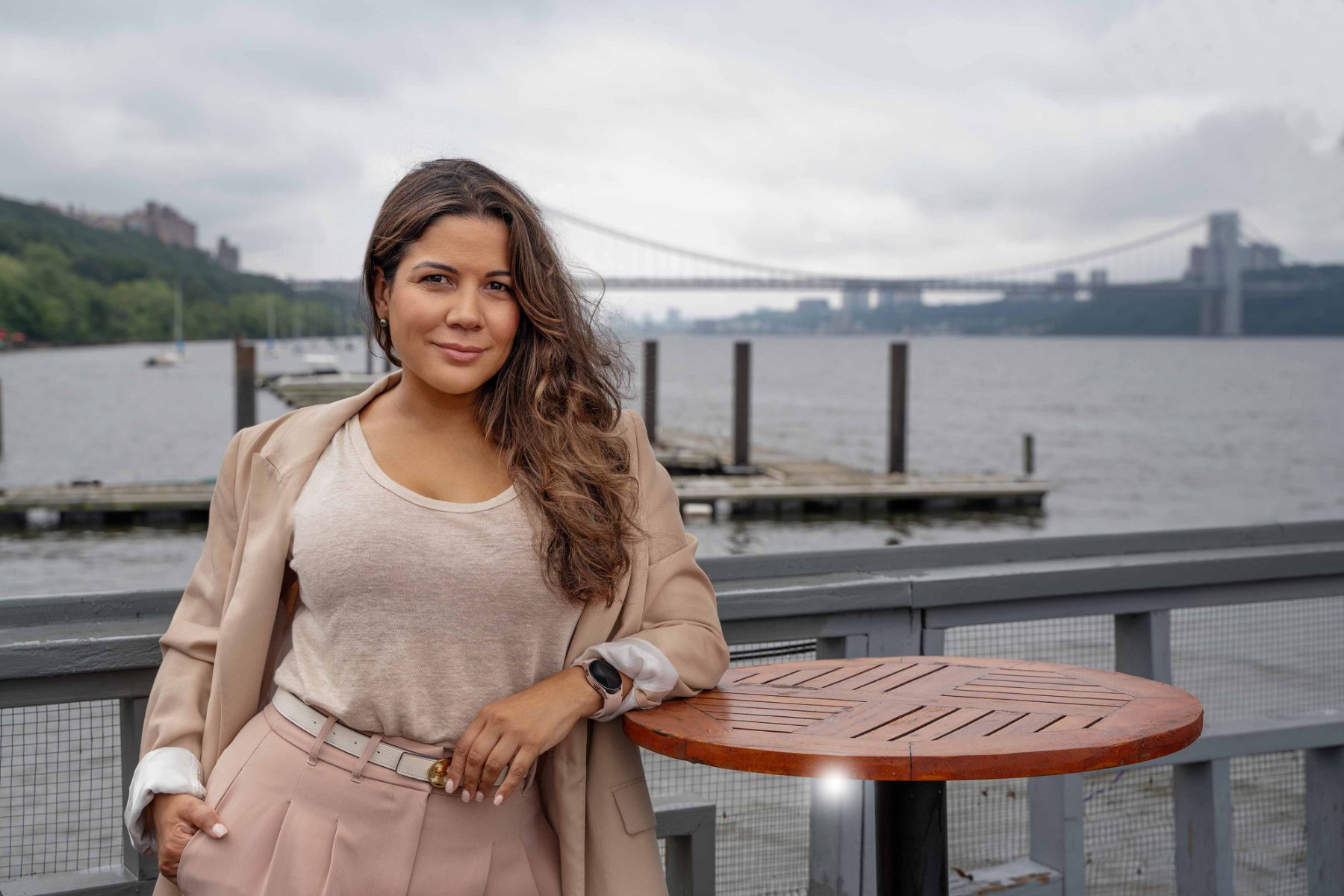 Joselyn Martinez by the Hudson River in New York City