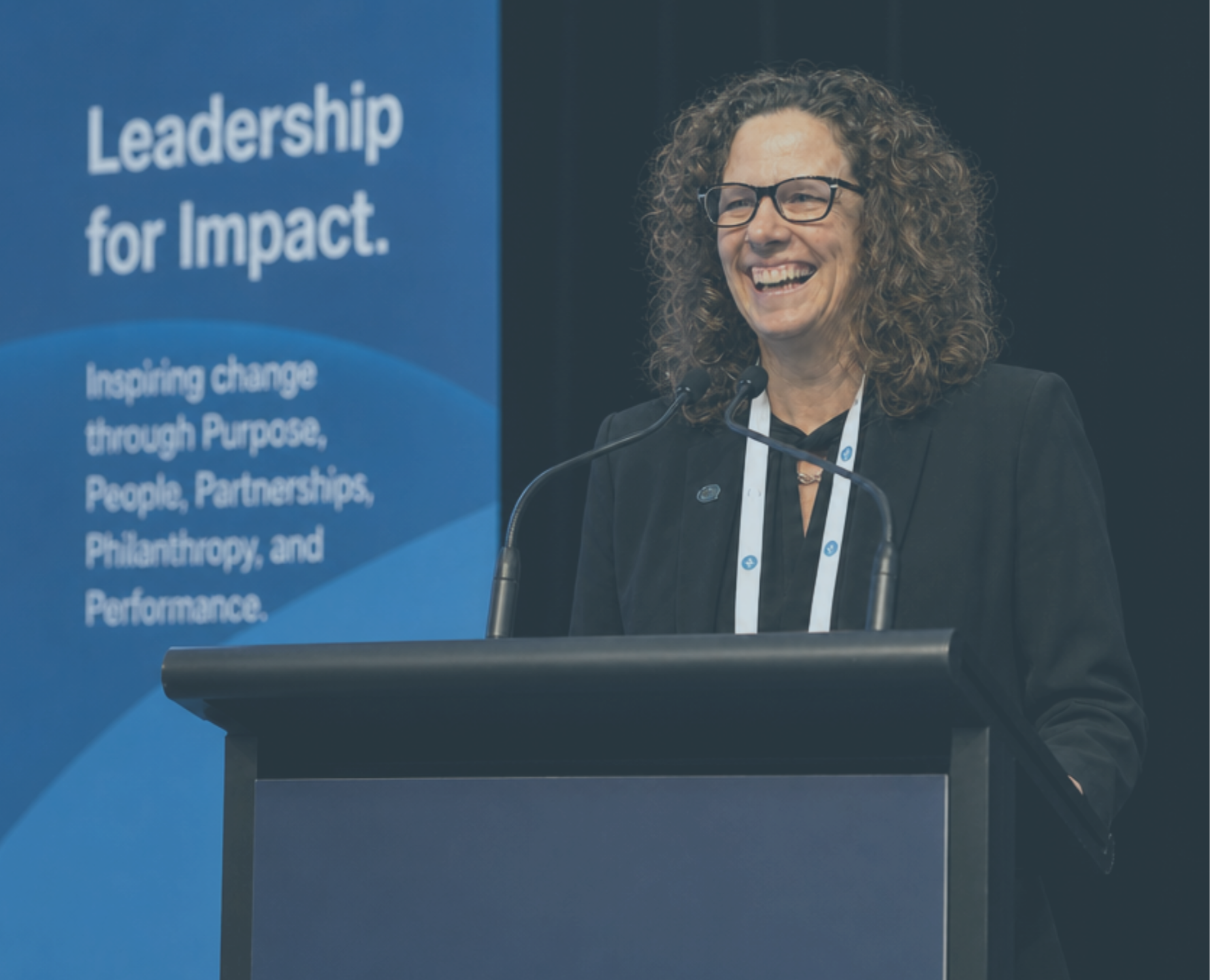 Heather Hamilton in conversation with colleagues
