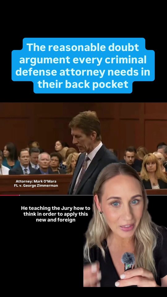Mark O’Mara reasonable doubt argument Courtroom Zinger reel
