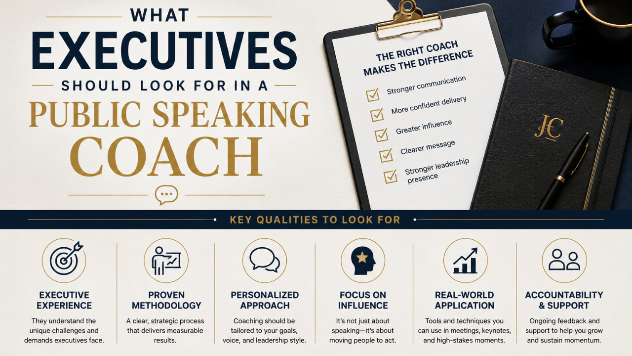 Speakeasy blog image titled What Executives Should Look For In a Speaking Coach
