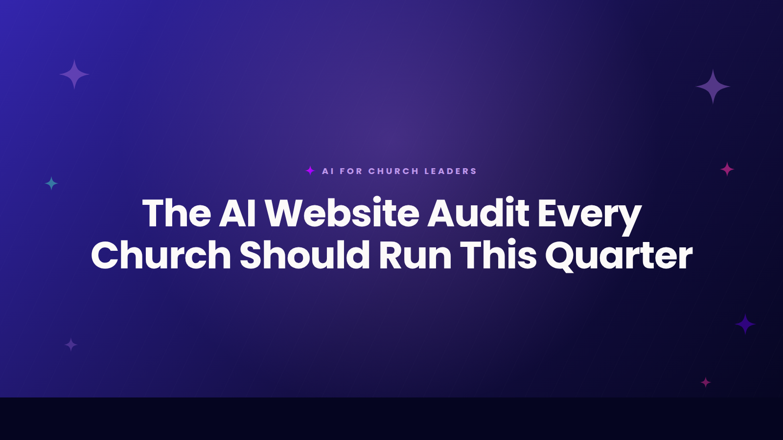 AI for Church Leaders title card: The AI Church Website Audit