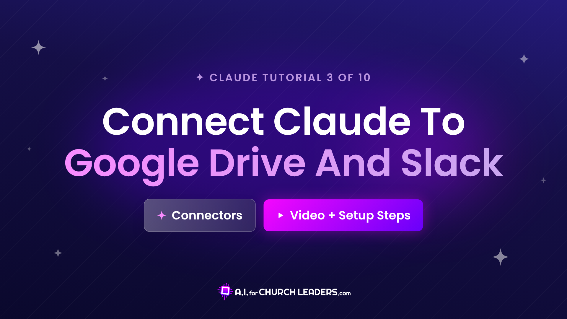Claude tutorial 3 graphic: Connect Claude To Google Drive And Slack