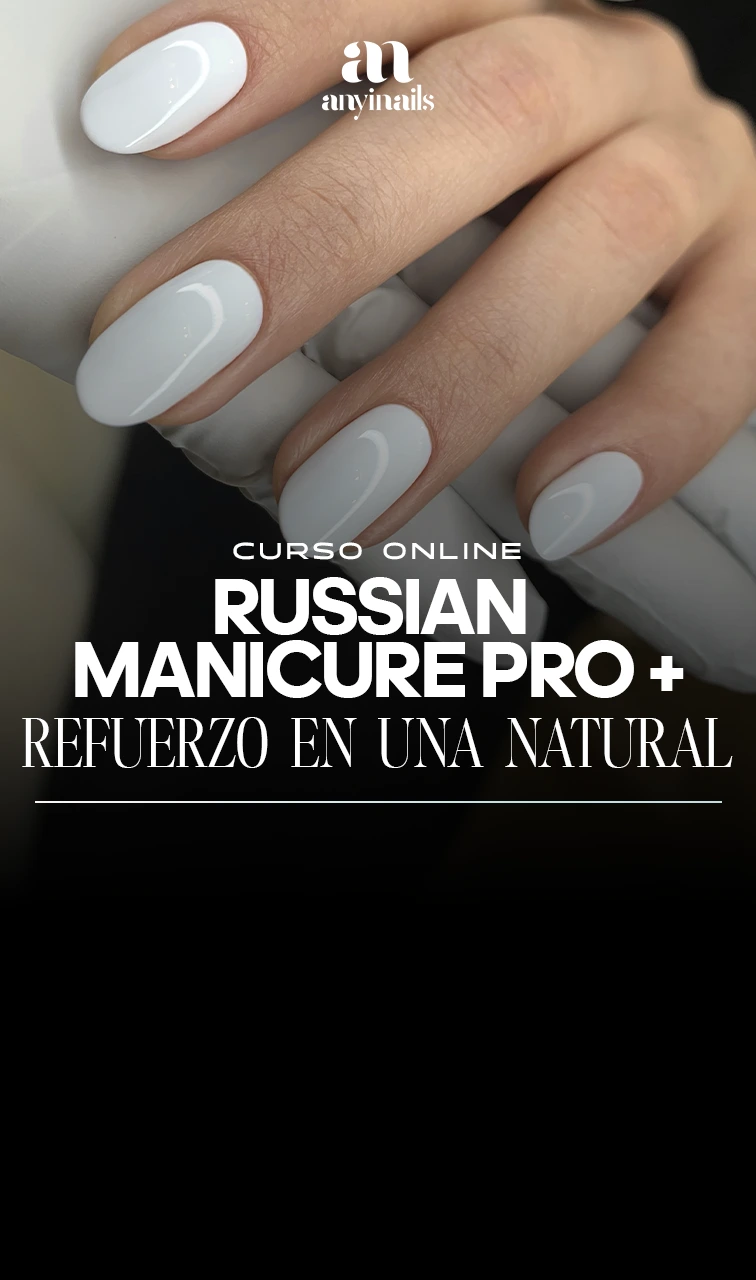 Russian Manicure Pro + Refuerzo en una uña natural