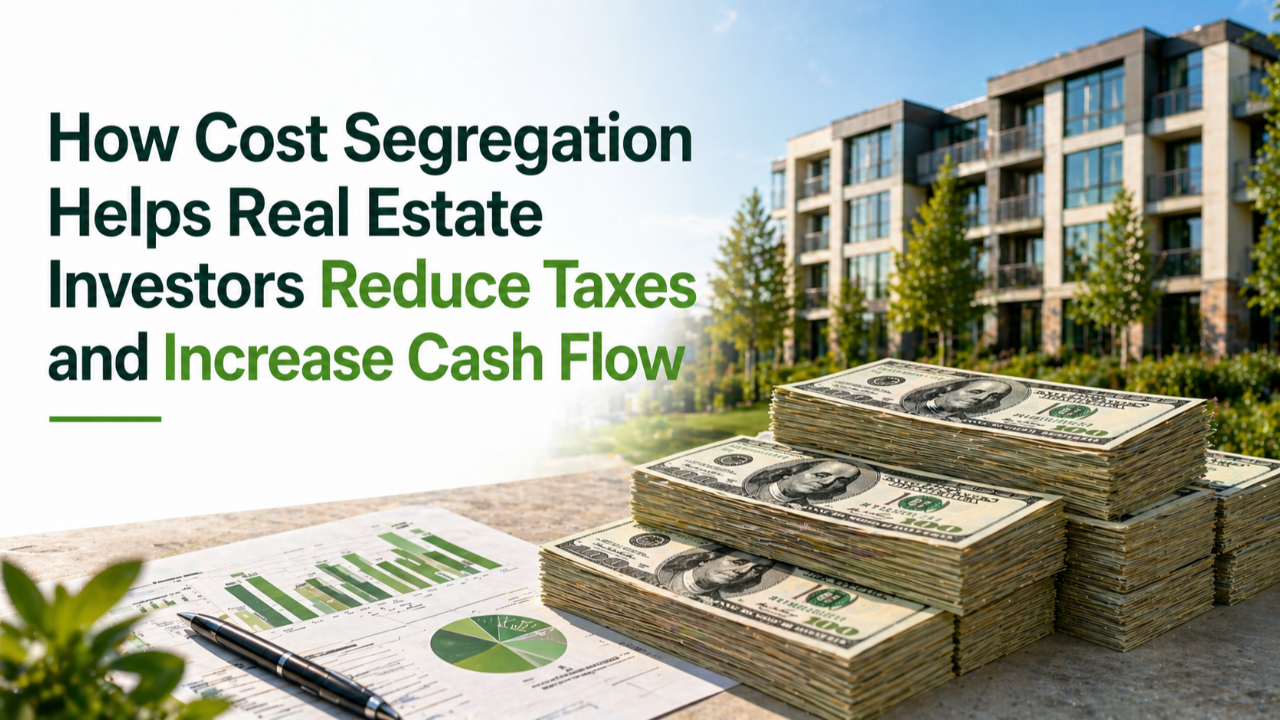 Real estate investor reviewing accelerated depreciation and cash flow strategy