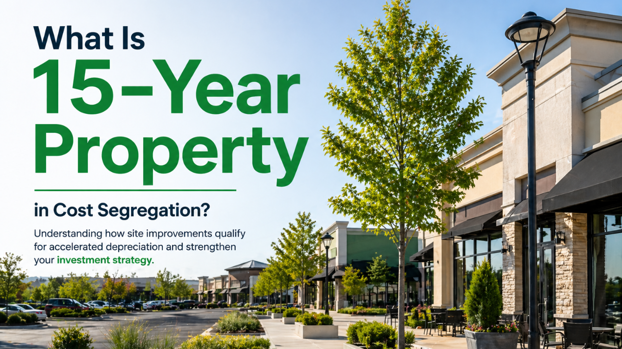 Examples of 15-year property identified in a cost segregation study