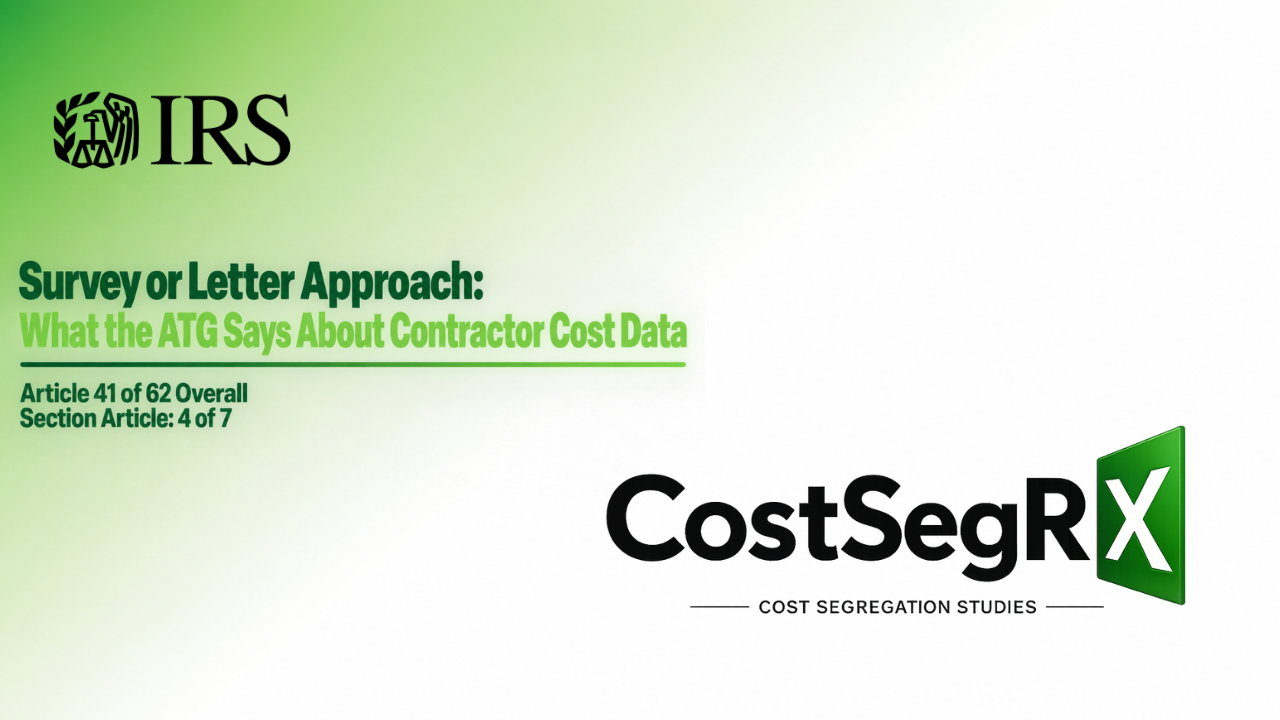 CostSegRx engineer reviewing contractor cost data and installed systems at a commercial property