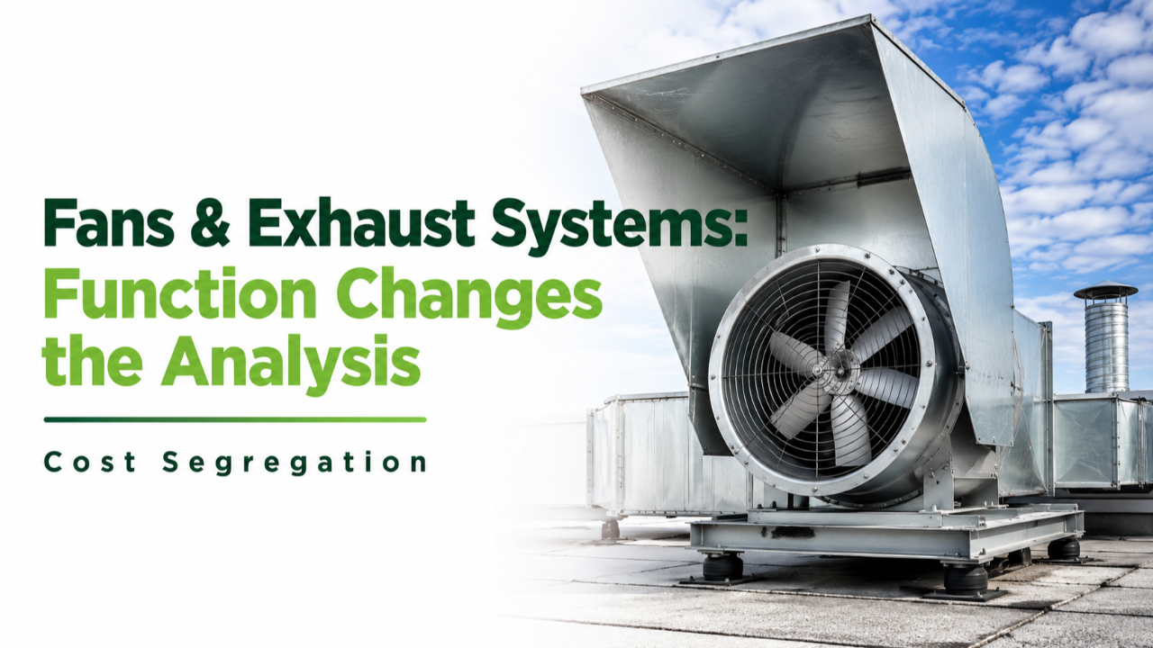 Commercial fan and exhaust systems illustrating engineering differences in ventilation function and use
