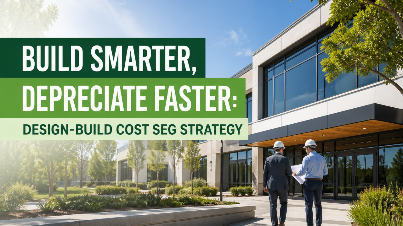 Design-build cost segregation strategy for faster depreciation and improved investor cash flow