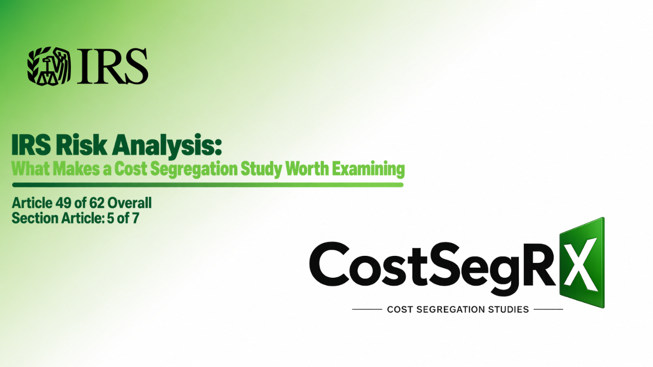 ATG Encyclopedia hero for IRS cost segregation risk analysis