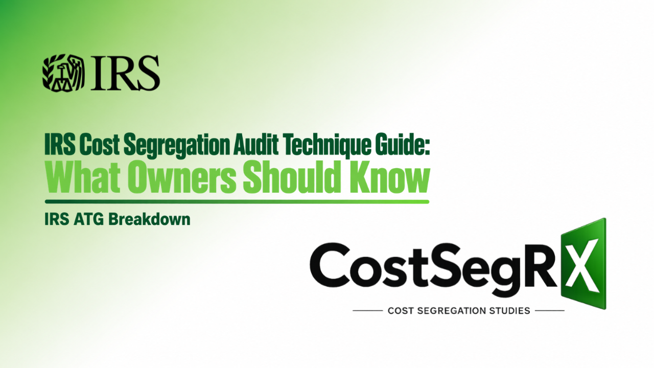 CostSegRx engineer reviewing commercial property plans for an IRS Cost Segregation Audit Technique Guide article