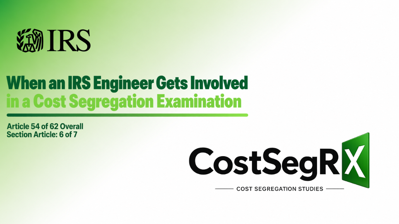 ATG Encyclopedia hero for IRS engineer cost segregation examination
