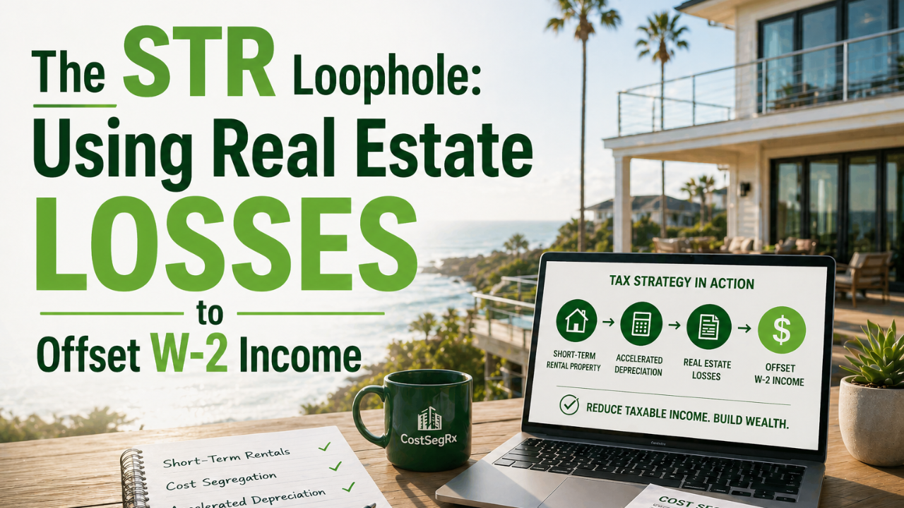 Investor reviewing short-term rental tax strategy and depreciation savings