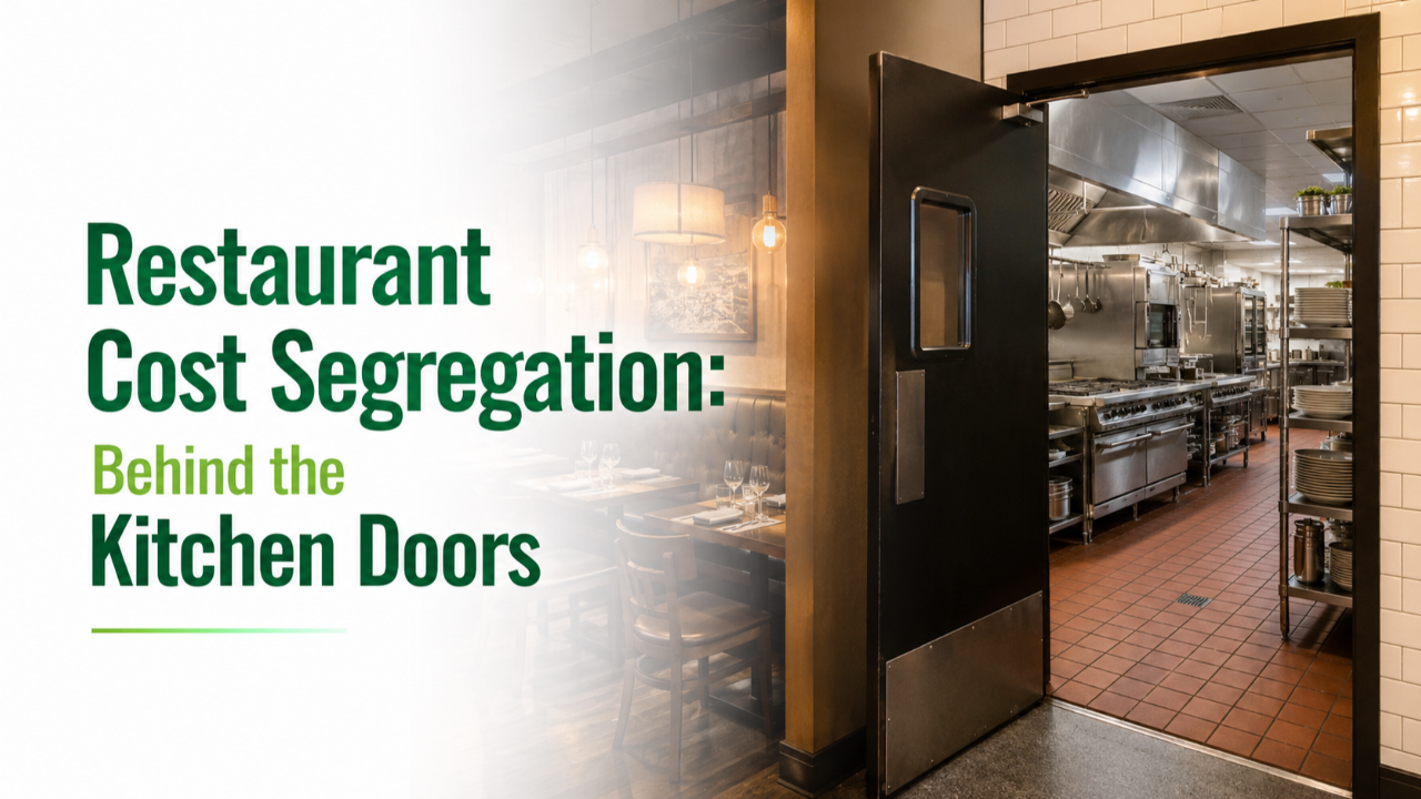 Restaurant kitchen infrastructure reviewed for cost segregation asset classification