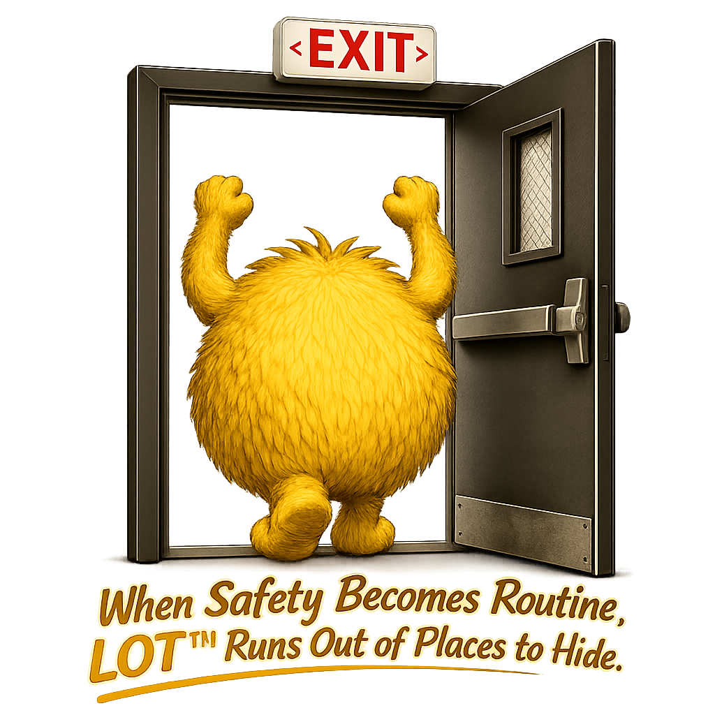 LOT™ Restaurant Safety Killer representing lack of formal employee safety training