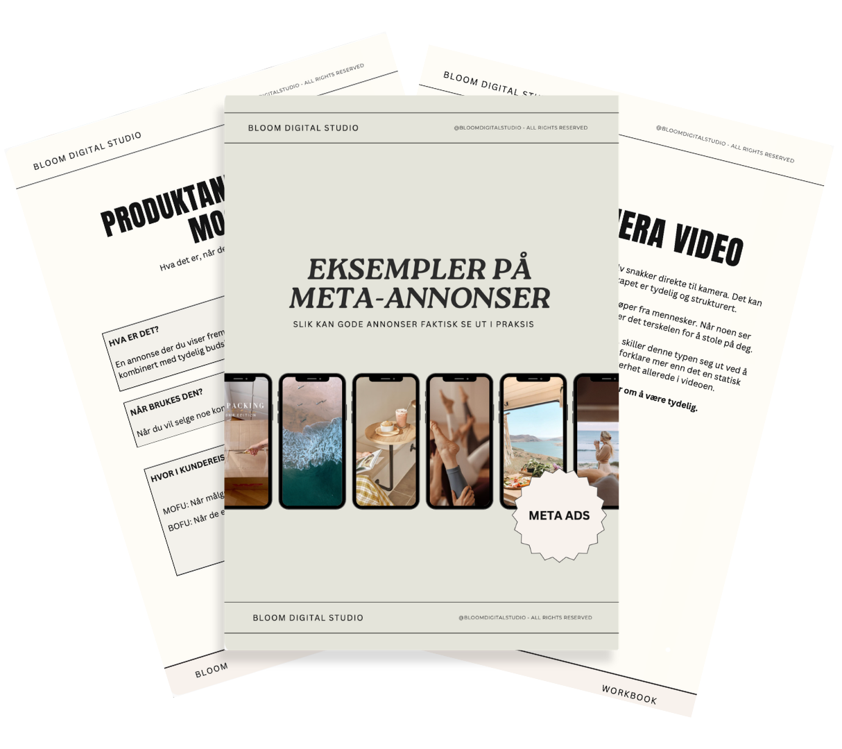 Eksempler på Meta-annonser