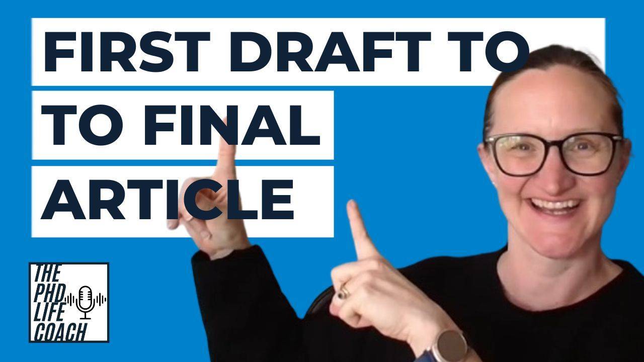 First draft to final article - with my big smiling face